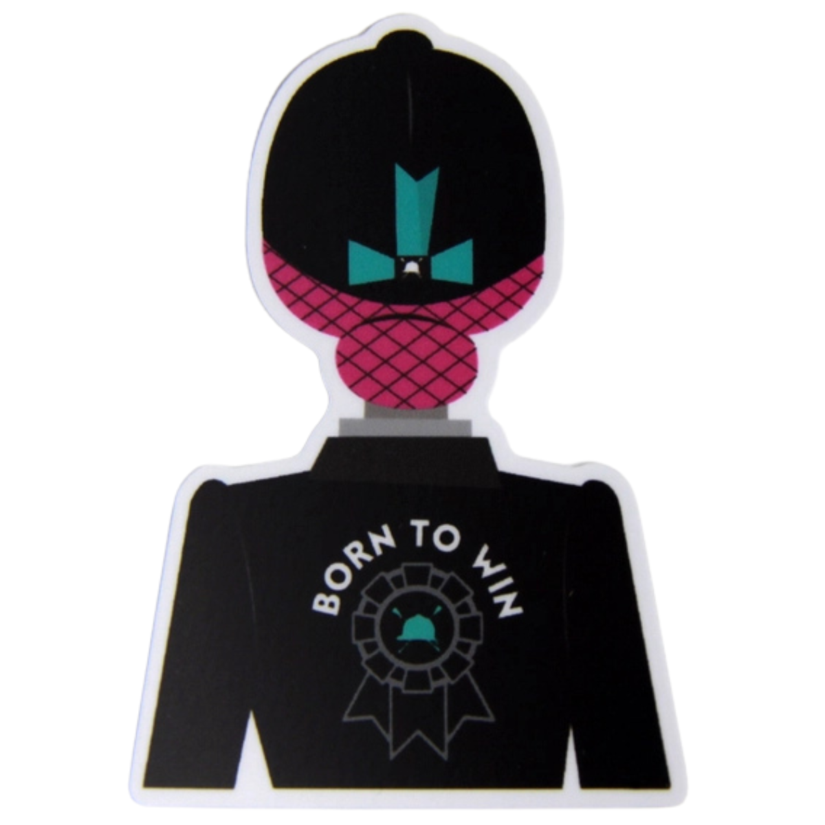 Hunt Seat Paper Co. 'Born to Win' Sticker