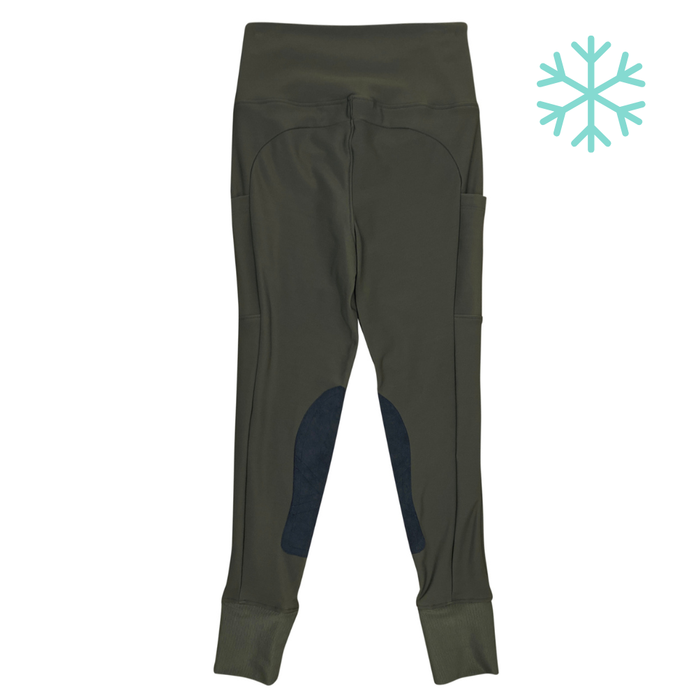 BOTORI 'G4' Fleece Riding Tights in Olive 