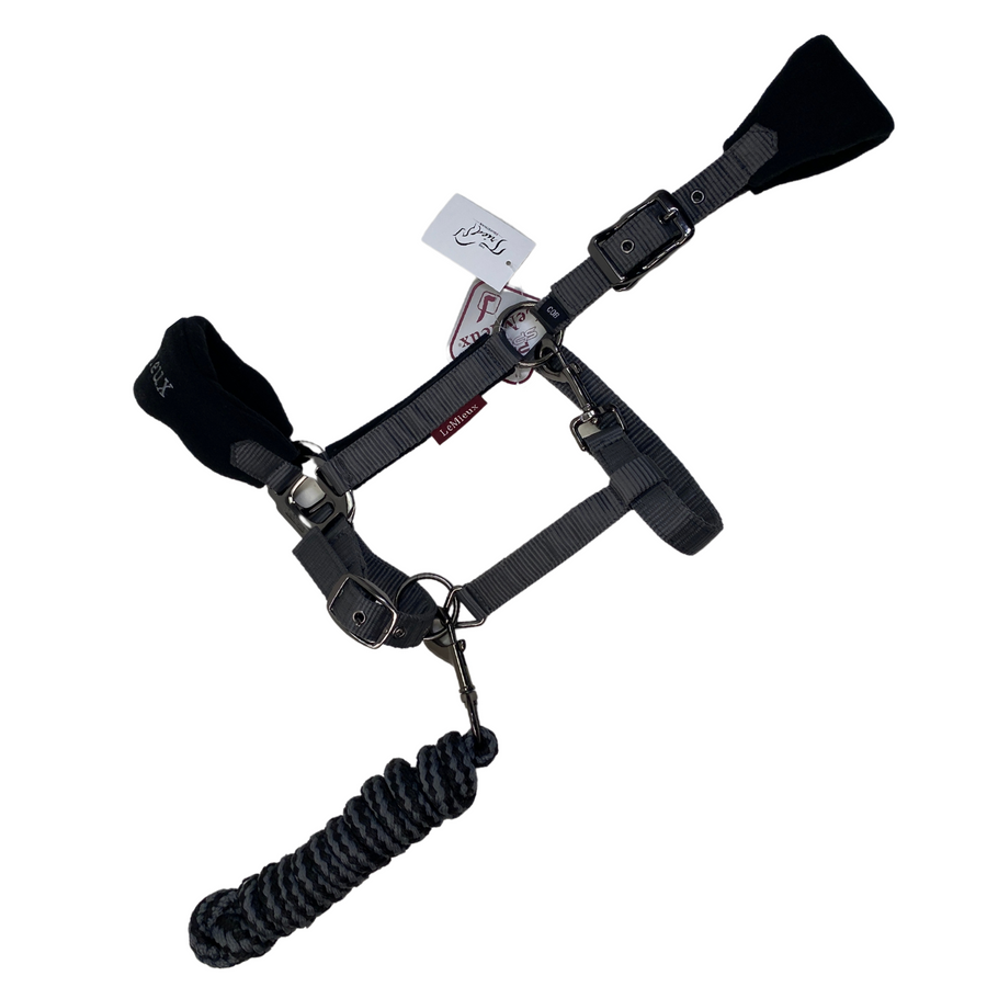 LeMieux® Vogue Halter & Rope Lead Set in Black/Grey
