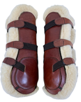 Dy'on Fleece Tendon Boots in Havana
