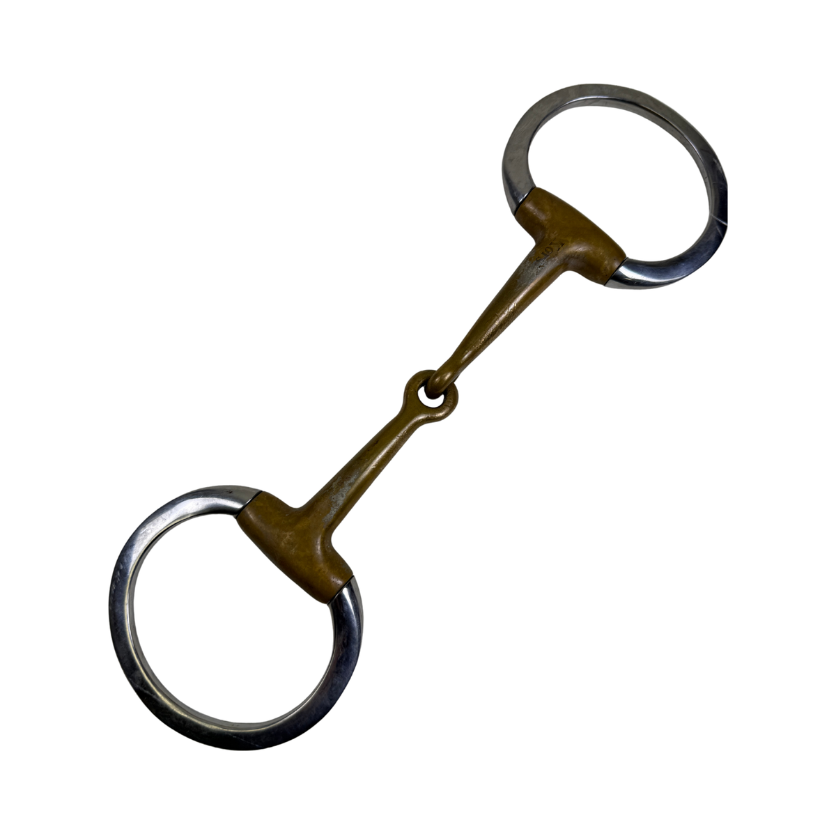 Korsteel Copper Mouth Eggbutt Snaffle in Stainless Steel/Copper