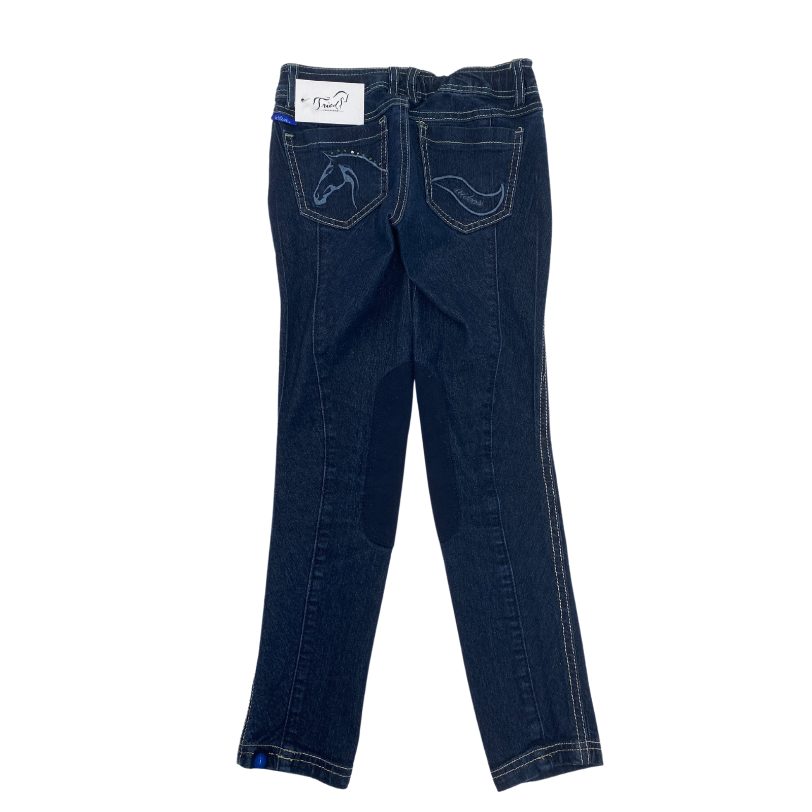 Irideon Denim Kids Knee Patch Breech in Dark Wash - Children's 8