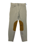 Front of Romfh 'Sarafina' Knee Patch Breeches in Tan