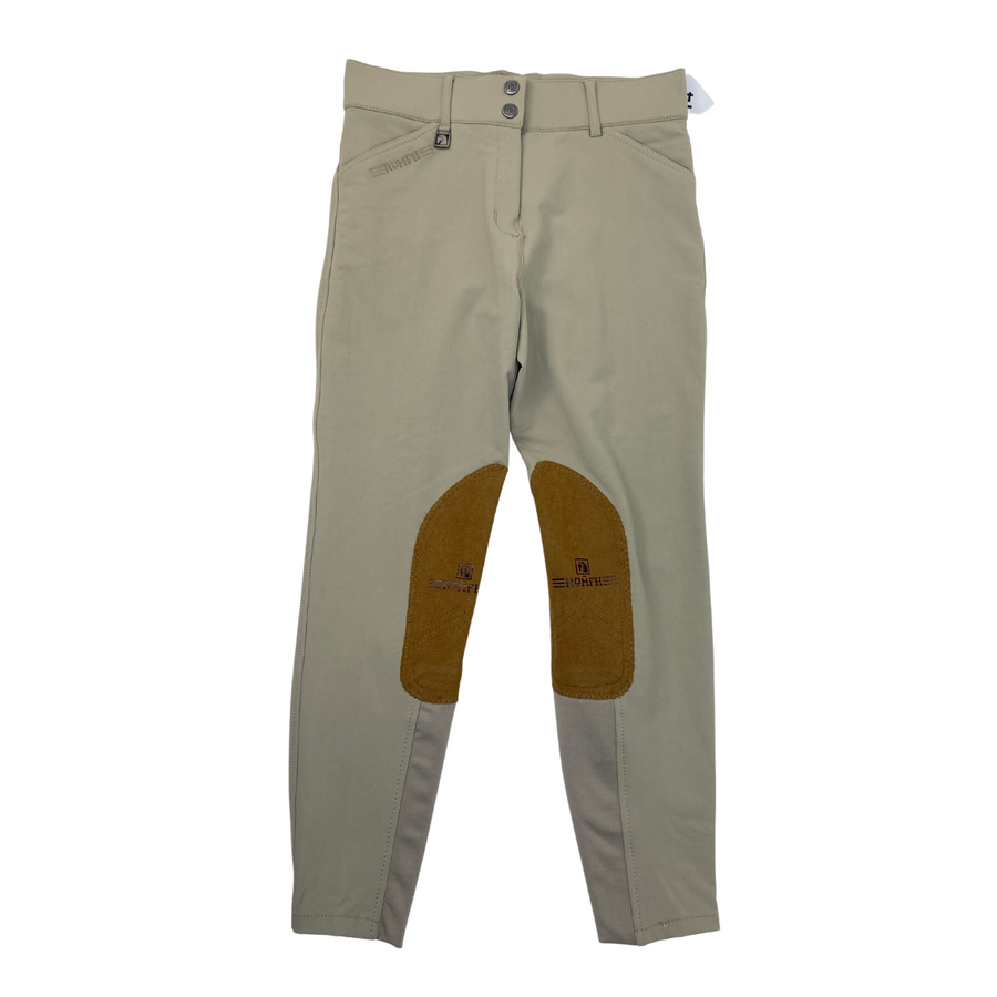Front of Romfh 'Sarafina' Knee Patch Breeches in Tan