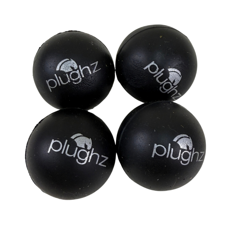 Plughz Ear Plugs (2 Pairs) in Black - Horse