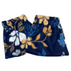 Fleece Stirrup Iron Covers in Navy Floral 