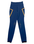 Front of RG Italy 'RG Leggings' Riding Tights  in Classic Blue  - Women's IT 44 (XL)