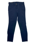 Front of Ariat 'Olympia' Knee Patch Breeches in Navy - Women's 32L