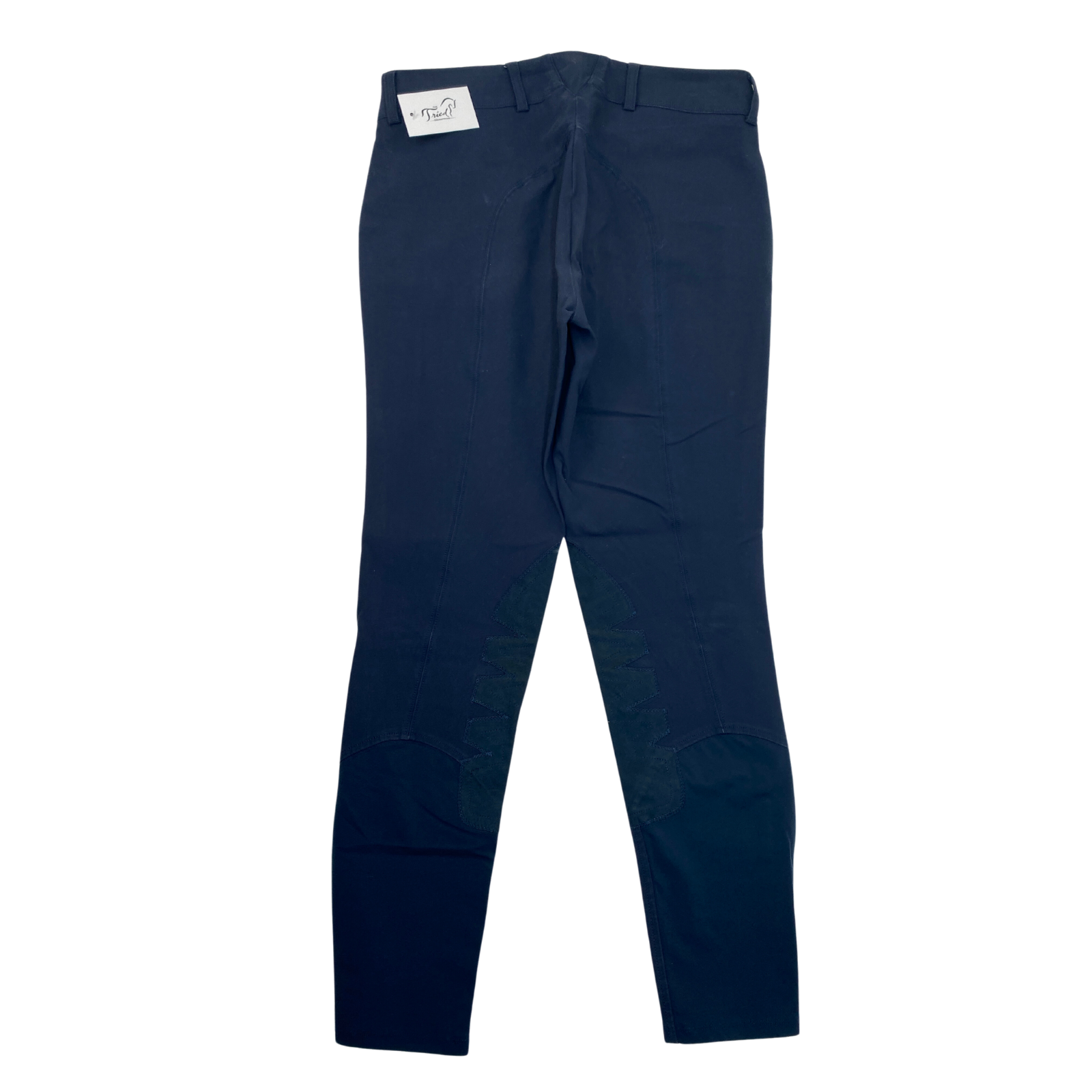 Back of Ariat 'Olympia' Knee Patch Breeches in Navy - Women's 32L