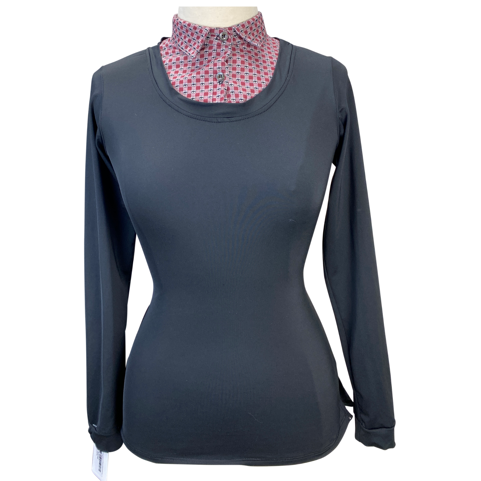 Callidae 'The Practice' Long Sleeve Shirt in Black/Bloodstone Eyes - Women's Large