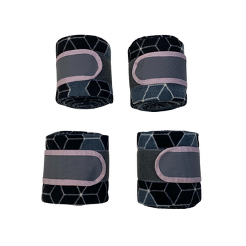 Horseware Print Polo Wraps in Black Geo 