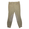 Front of Ariat Heritage Elite Knee Patch Breeches in Khaki - Women's 24R