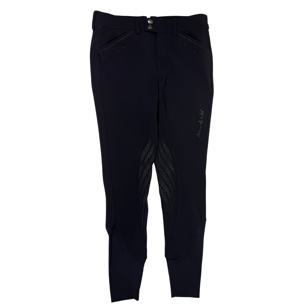 Samshield Knee Patch Breech in Black/Black Crystals