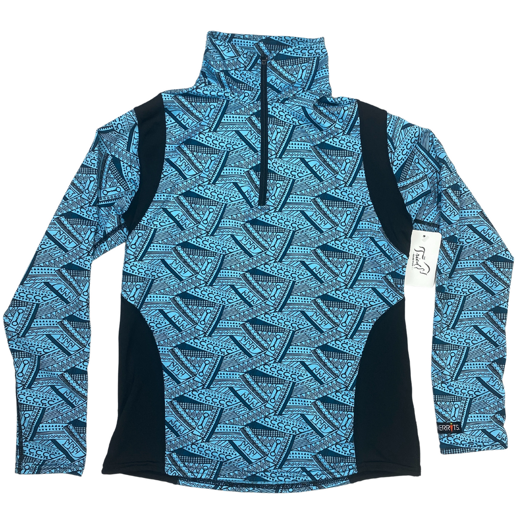 Kerrits Long Sleeve Print Shirt in Equestrian Geo 