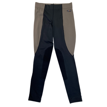 Kerrits Flow Rise Knee Patch Performance Tight in Chocolate/Black - Women's Medium