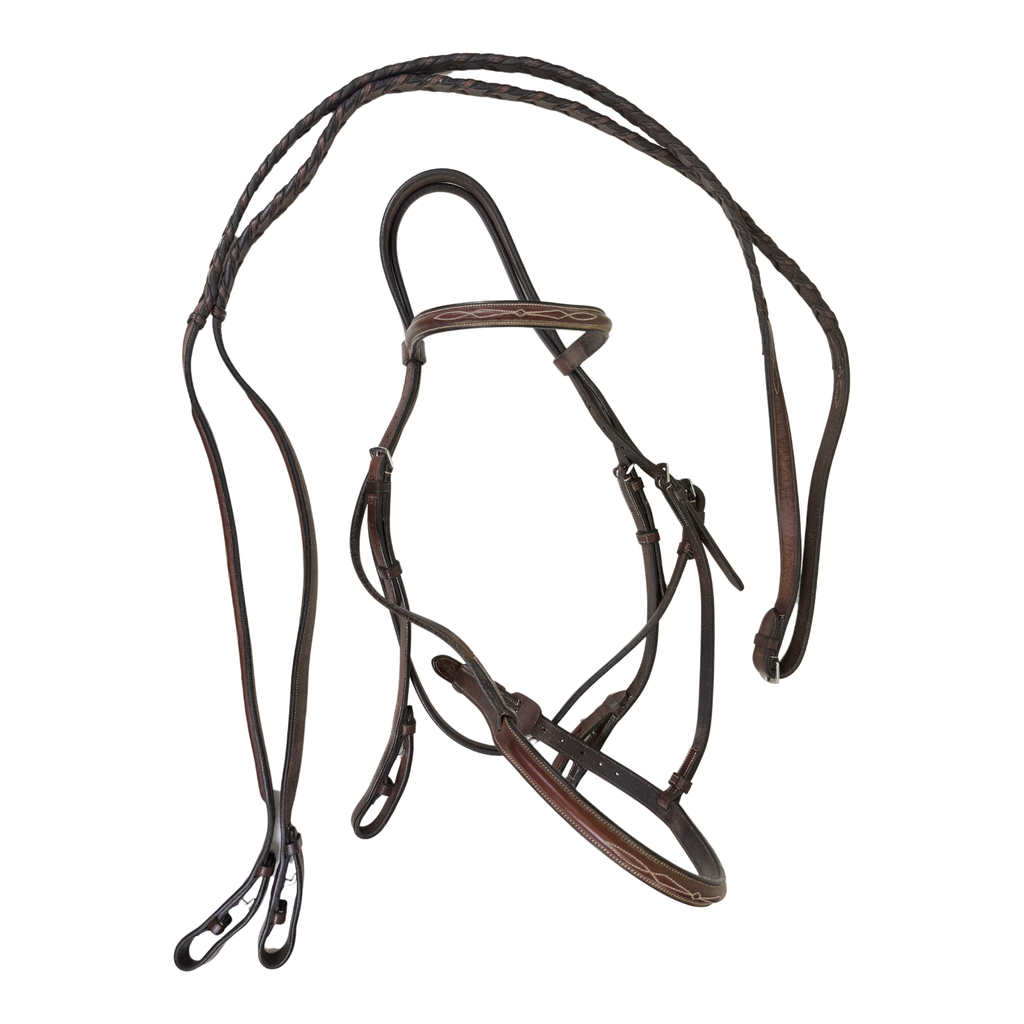 Rodrigo Pessoa Fancy Raised Bridle in Medium Brown