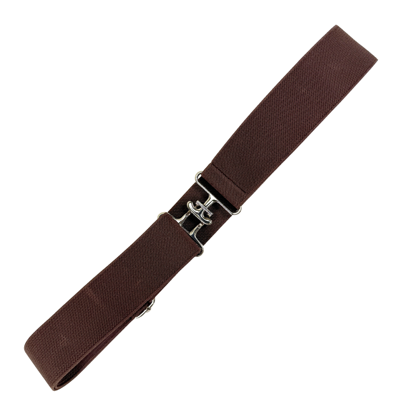 Elastic Surcingle Belt in Chocolate