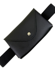 Elastic Belt Bag in Black