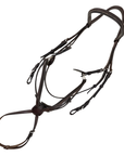 Vespucci Square Raised Figure 8 Bridle in Brown - Full