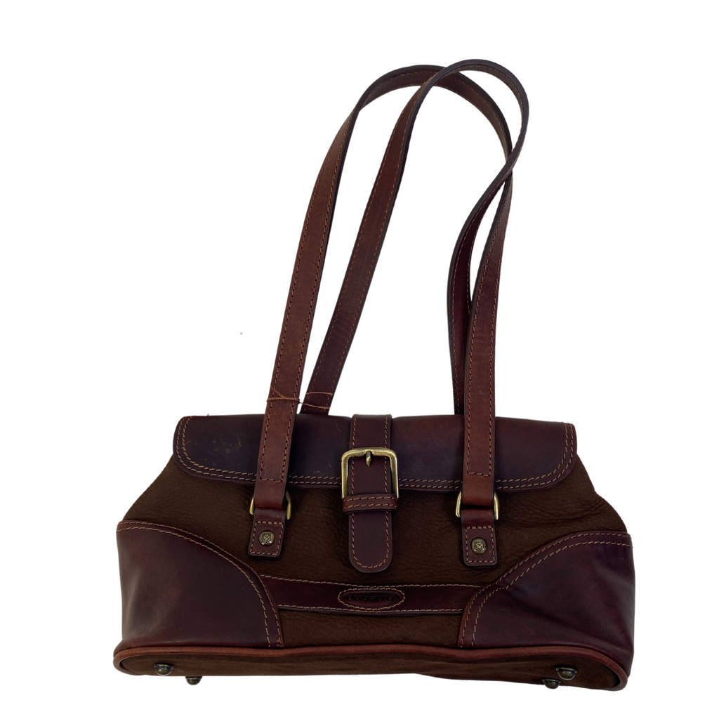 Dubarry 'Kensington' Small Leather Handbag in Walnut