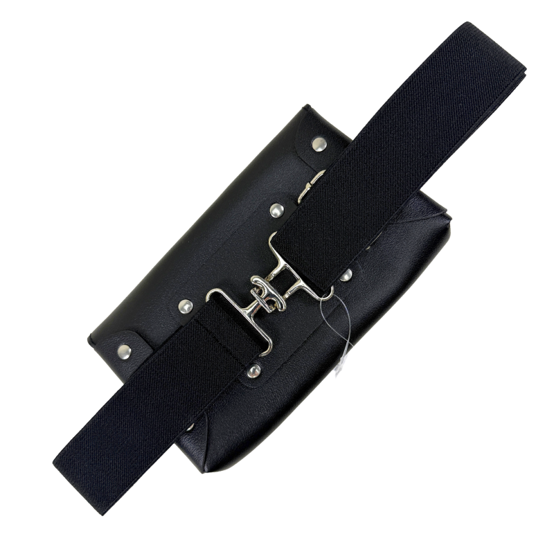 Elastic Belt Bag in Black