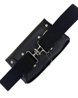 Elastic Belt Bag in Black