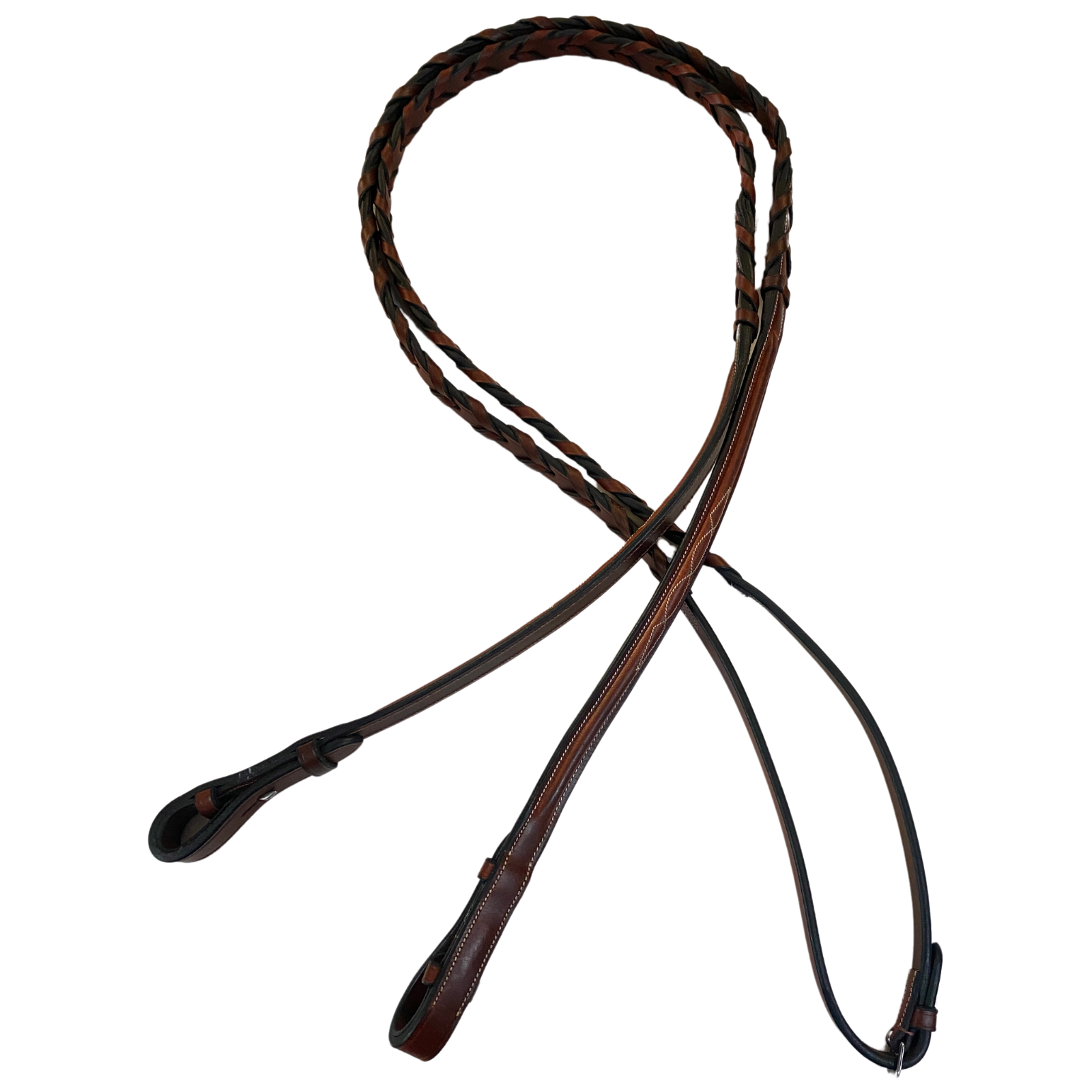 Arc De Triomphe Fancy Laced Reins in Cognac