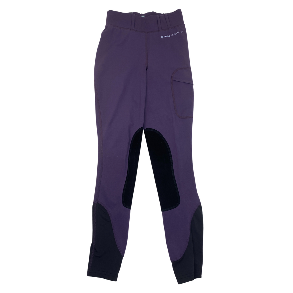 Noble Equestrian 'Balance' Tights in Grape