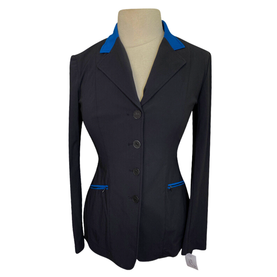 RJ Classics 'Victory' Orange Label Show Coat in Black/Ocean Blue - Women's 4R