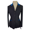 RJ Classics 'Victory' Orange Label Show Coat in Black/Ocean Blue - Women's 4R