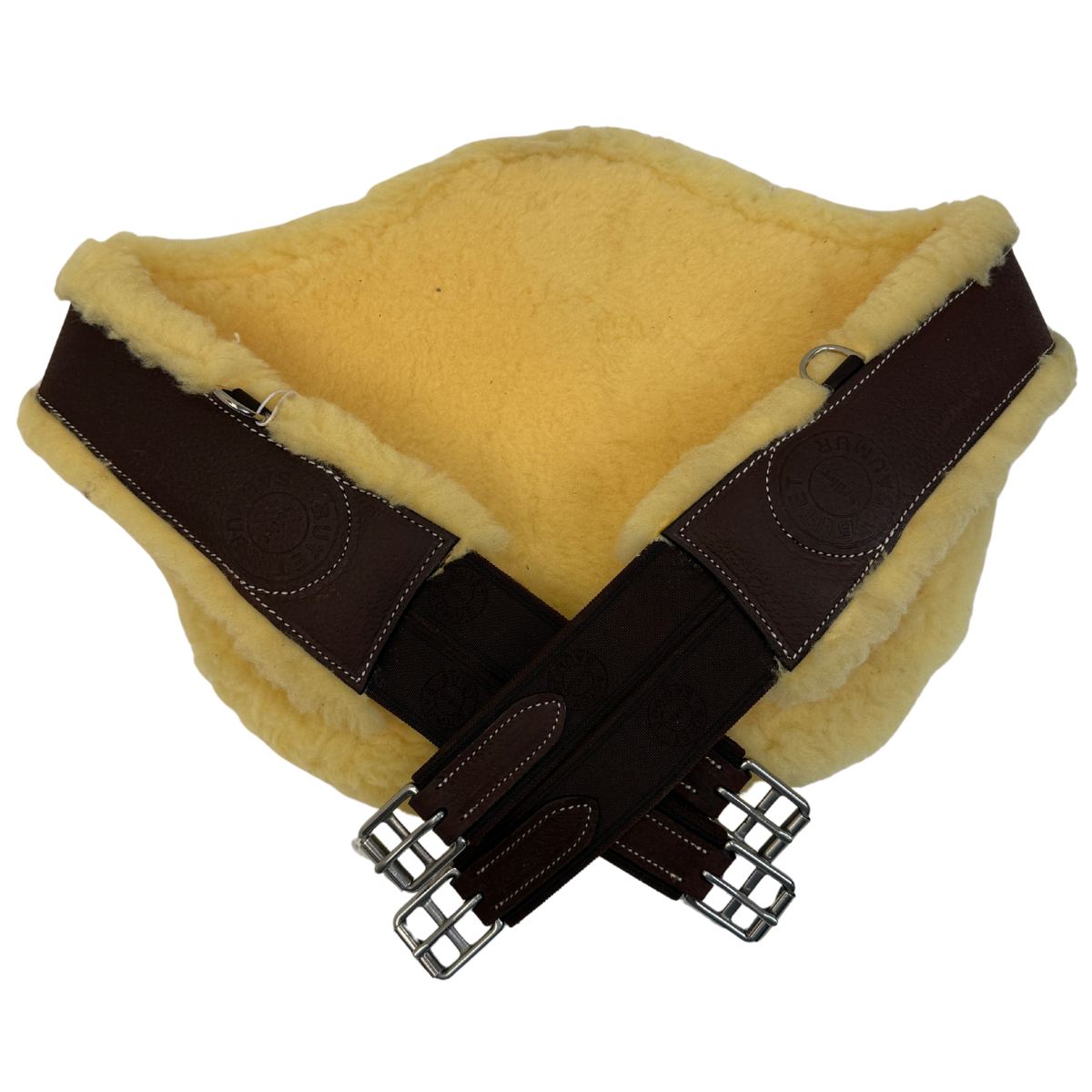 Butet Fleece Stud Belly Guard Girth in Cachou - 135cm (53")