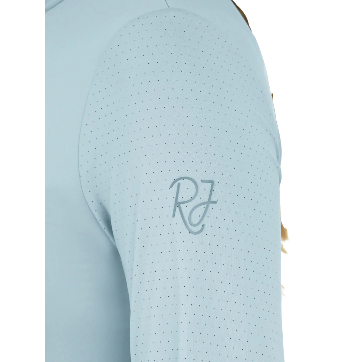 RJ Classics 'Jemma' Mock Neck Shirt in Summer Sky