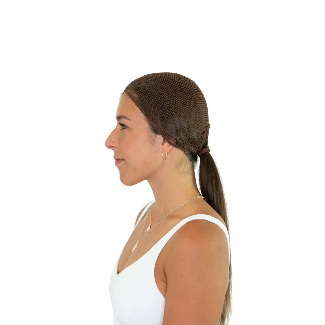 Ellsworth Ponytail Hairnet in Dark Brown - One Size