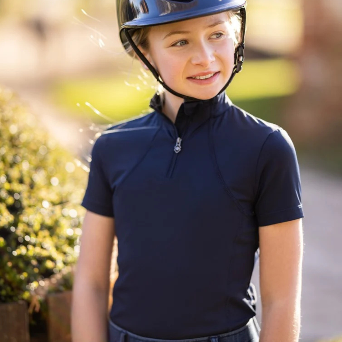 LeMieux Young Rider Short Sleeve Base Layer in Indigo