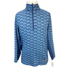 Kerrits Ice Fil Lite Long Sleeve in Navy Horses - Children's Large