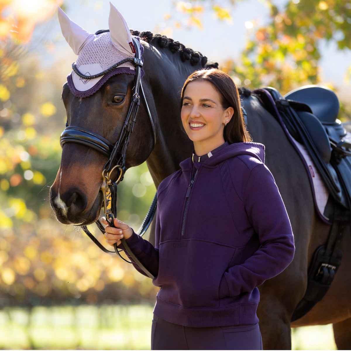 LeMieux 'Henrietta' Half-Zip Jacket in Juniper 