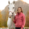 LeMieux 'Keira' Quarter Zip Sweater in Cranberry 