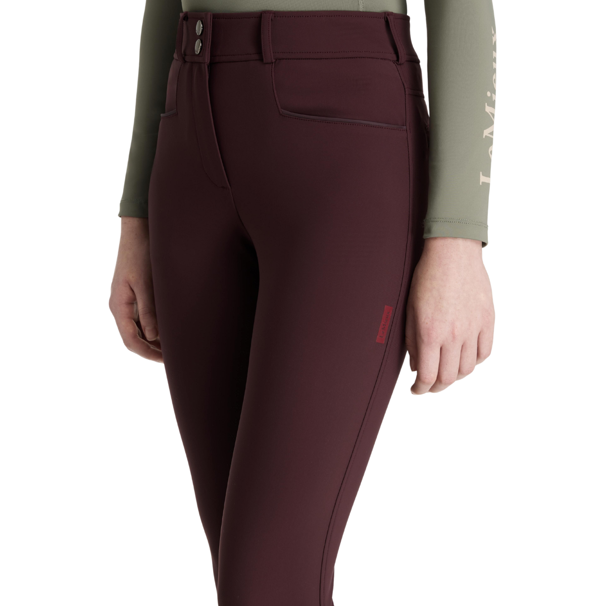 LeMieux Young Rider 'Izzy' Full Seat Breeches in Damson - Children's 7-8
