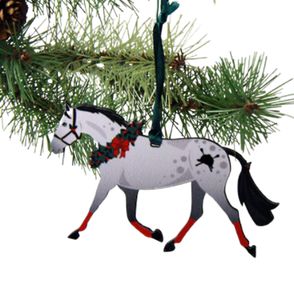 Hunt Seat Paper Co. Christmas Ornament in Grey