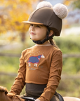 LeMieux Mini 'Jessie' Long Sleeve Shirt in Ginger