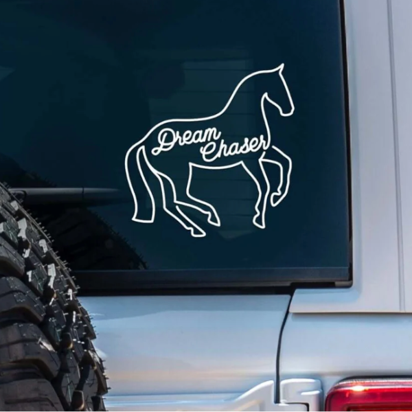 Dapplebay Vinyl Decal in Dressage Dream Chaser
