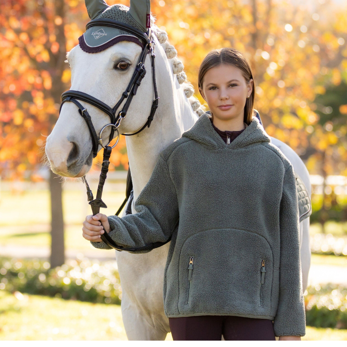LeMieux Young Rider 'Avalon' Hoodie in Rosemary