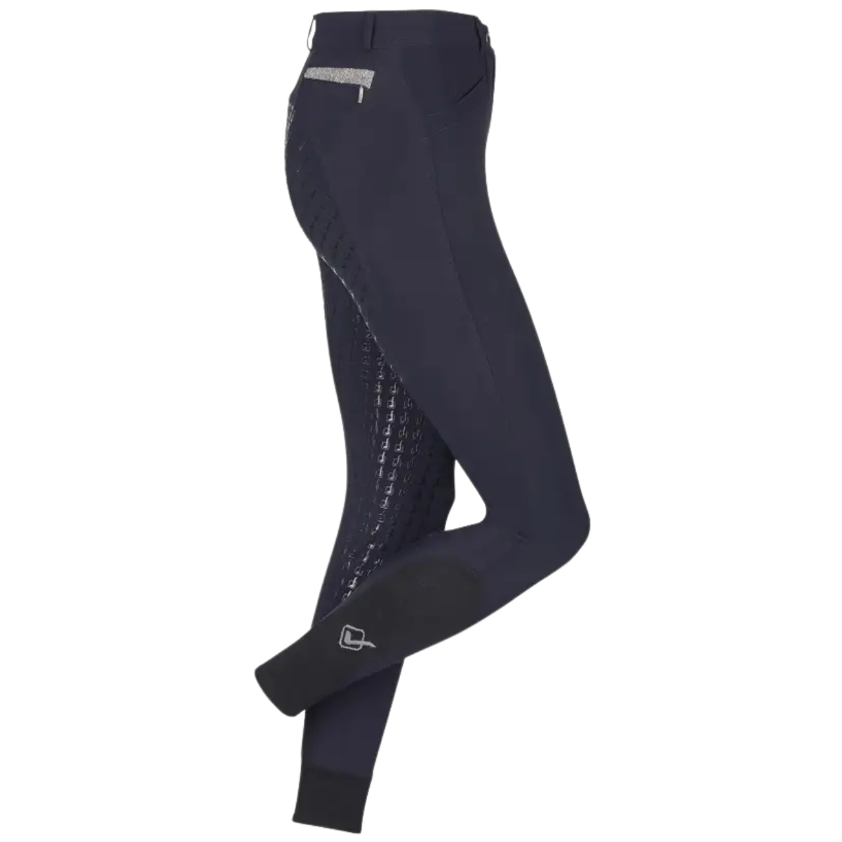 LeMieux 'Dynamique' Silicone Full Seat Breeches in Dark Navy 