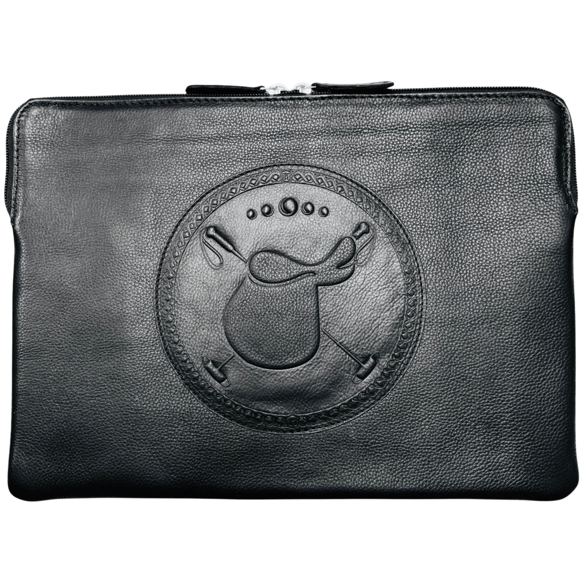 Tucker Tweed Polo Laptop Sleeve in Black