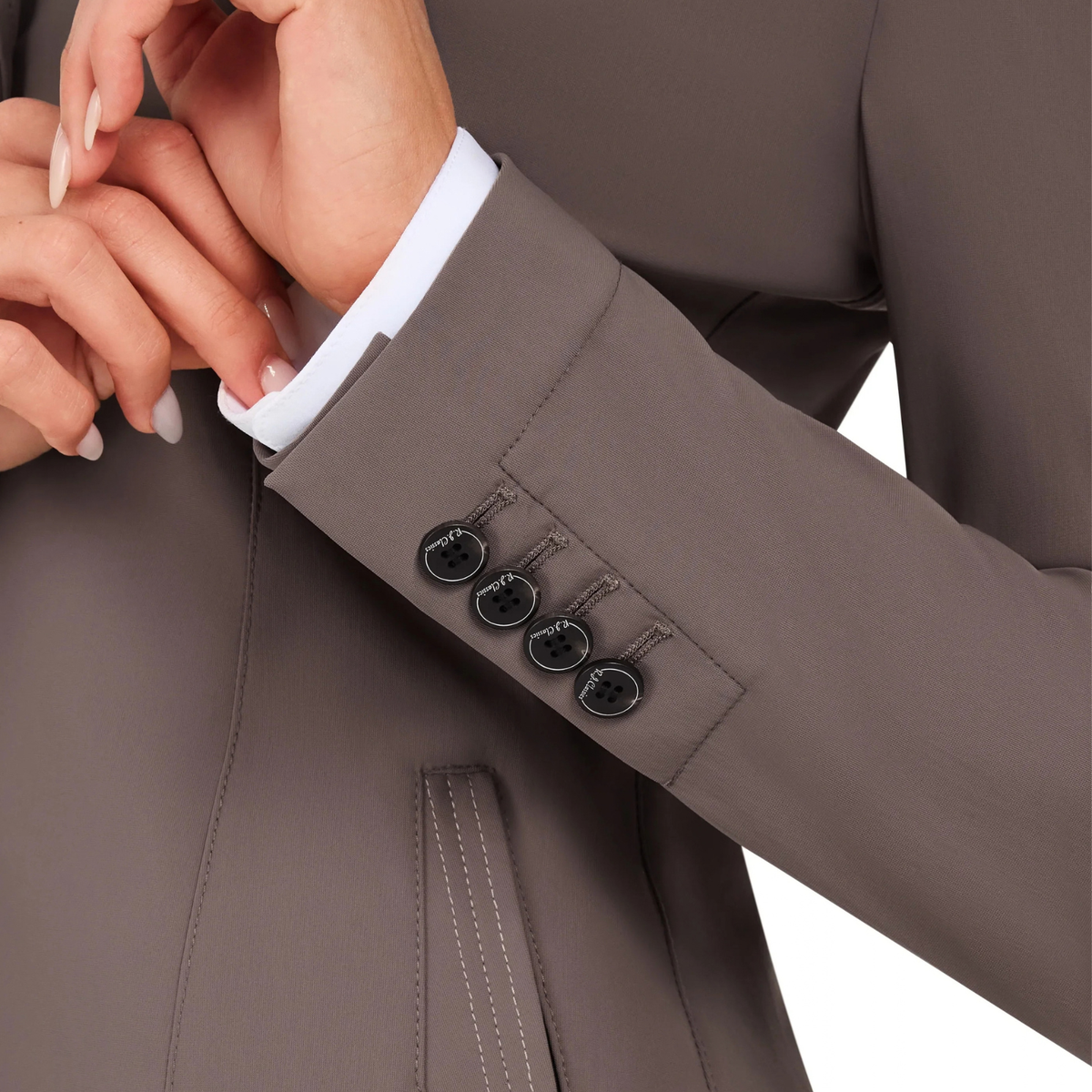 RJ Classics 'Valentina' Show Jacket in Taupe 