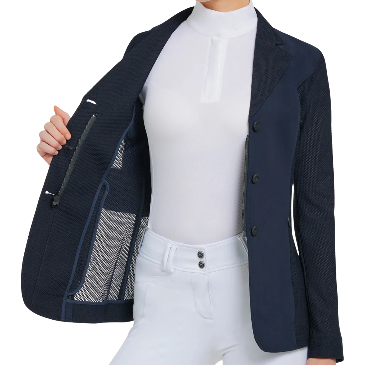 RJ Classics 'Harmony' Mesh Show Jacket in Navy