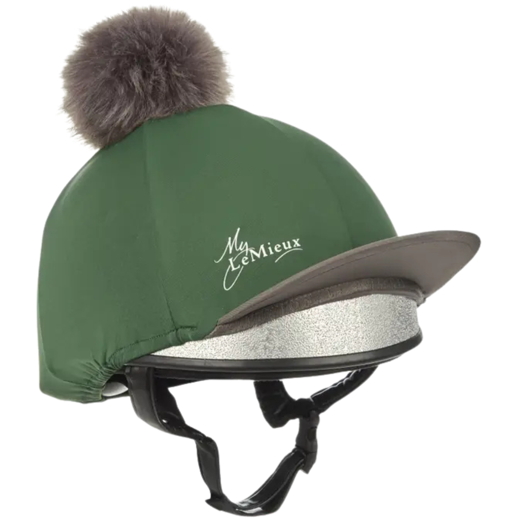 LeMieux Pom Hat Silk in Hunter Green