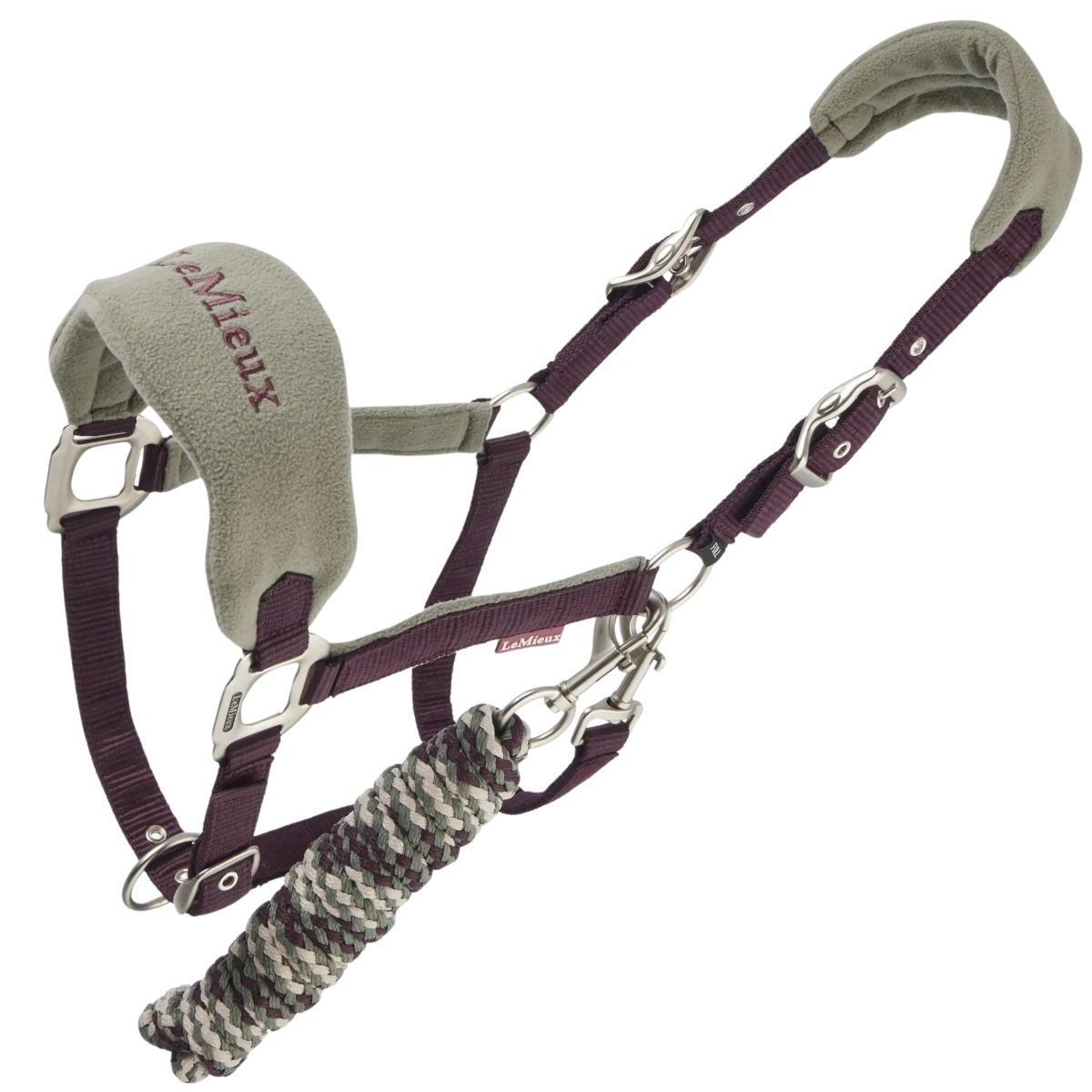 LeMieux Vogue Fleece Halter in Damson