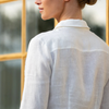 Equestrian Stockholm Linen Shirt in White