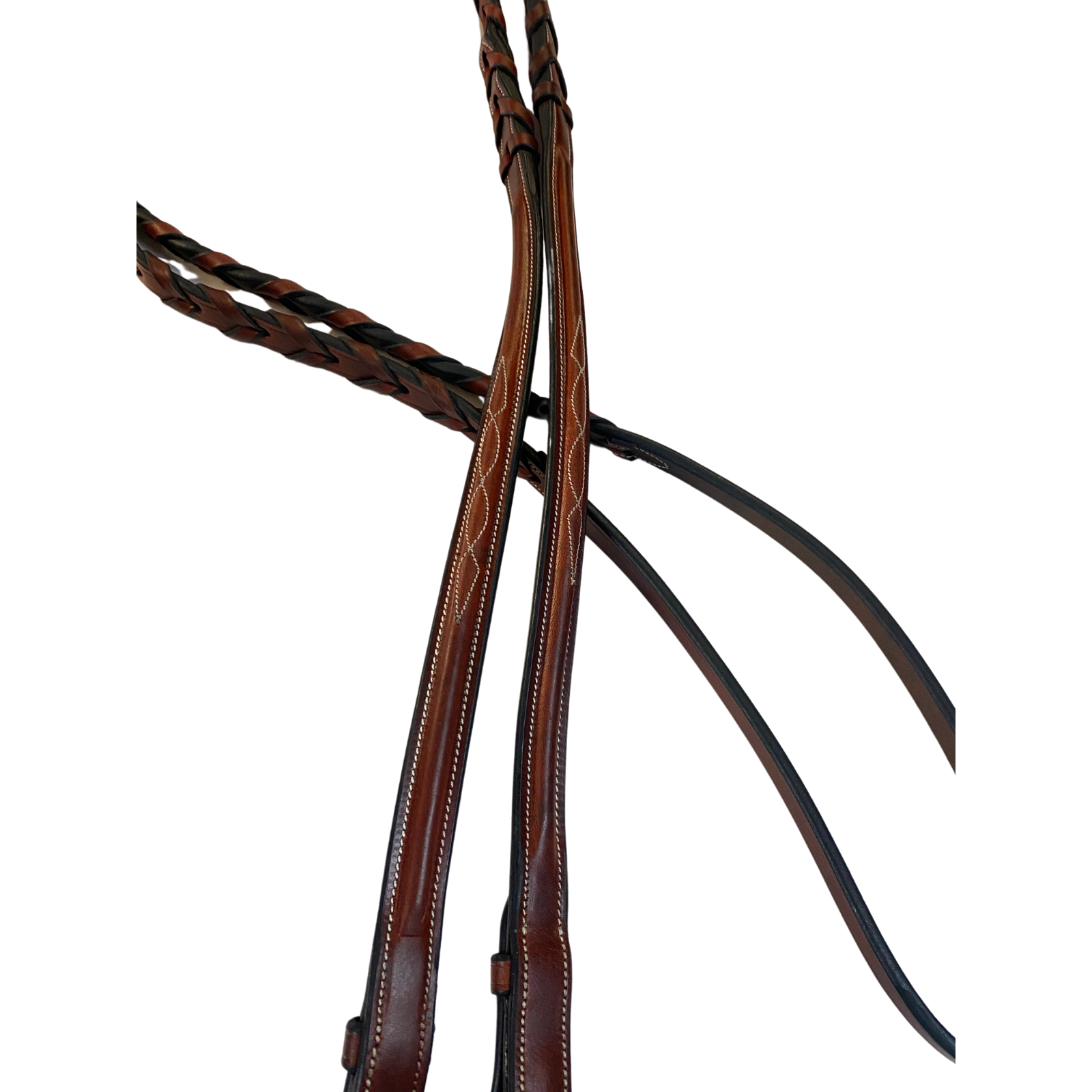 Arc De Triomphe Fancy Laced Reins in Cognac